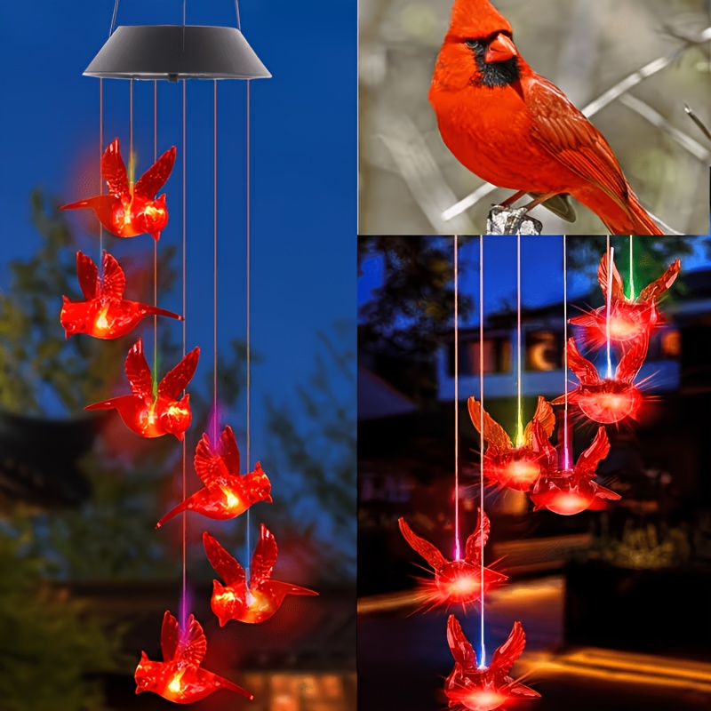 Outdoor Lighting Waterproof - Солнечные светильники-колокольчики в виде пылающих птиц