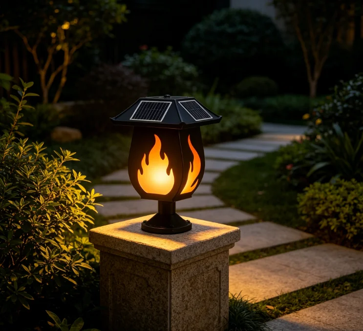 Солнечные фонари в виде колонн – обзор и цена Outdoor Lighting Waterproof