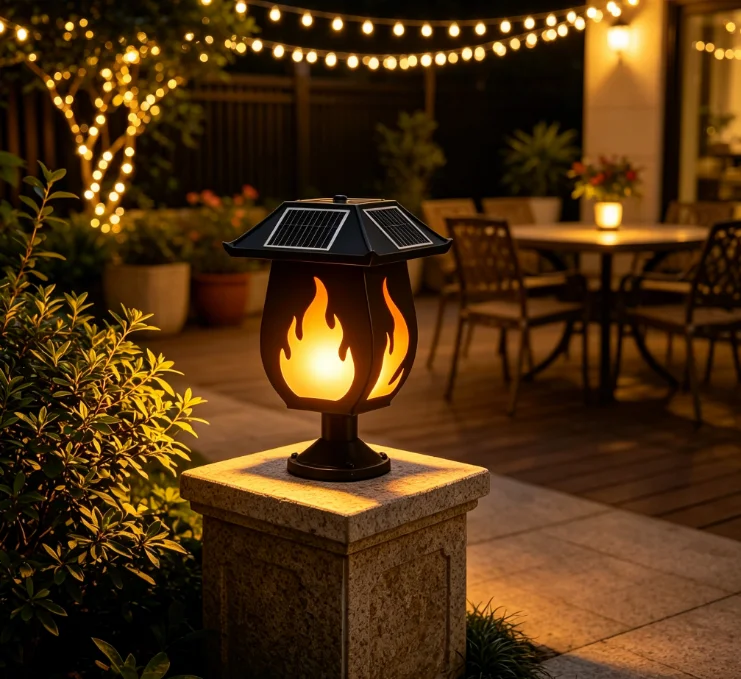 Солнечные фонари в виде колонн – обзор и цена Outdoor Lighting Waterproof